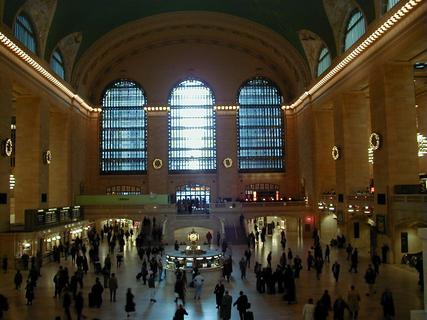 Grand Central Station.  They had a laser light show being projected onto the ceiling but of course it stopped before I got a chance to get a photo<br>Location: <a href="https://www.google.com/maps/search/?api=1&query=40.75281,-73.97721" target="_new">Grand Central Station</a>